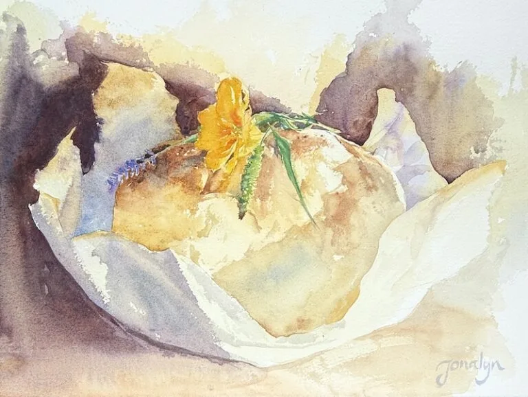 Humble Gifts original watercolor by Jonalyn Fincher print image copy